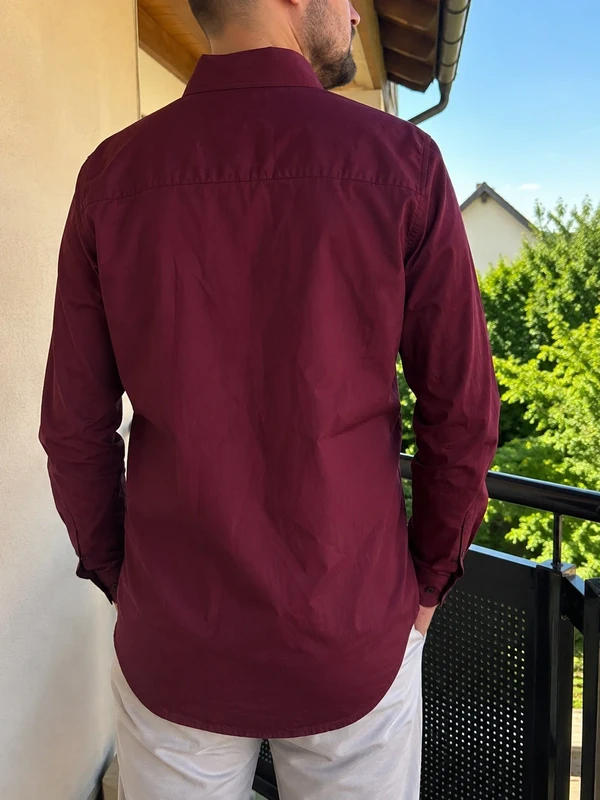 Chemise bordeaux
